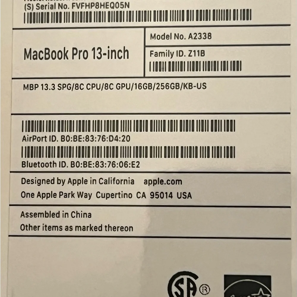Apple space gray Laptop with Sleek Design